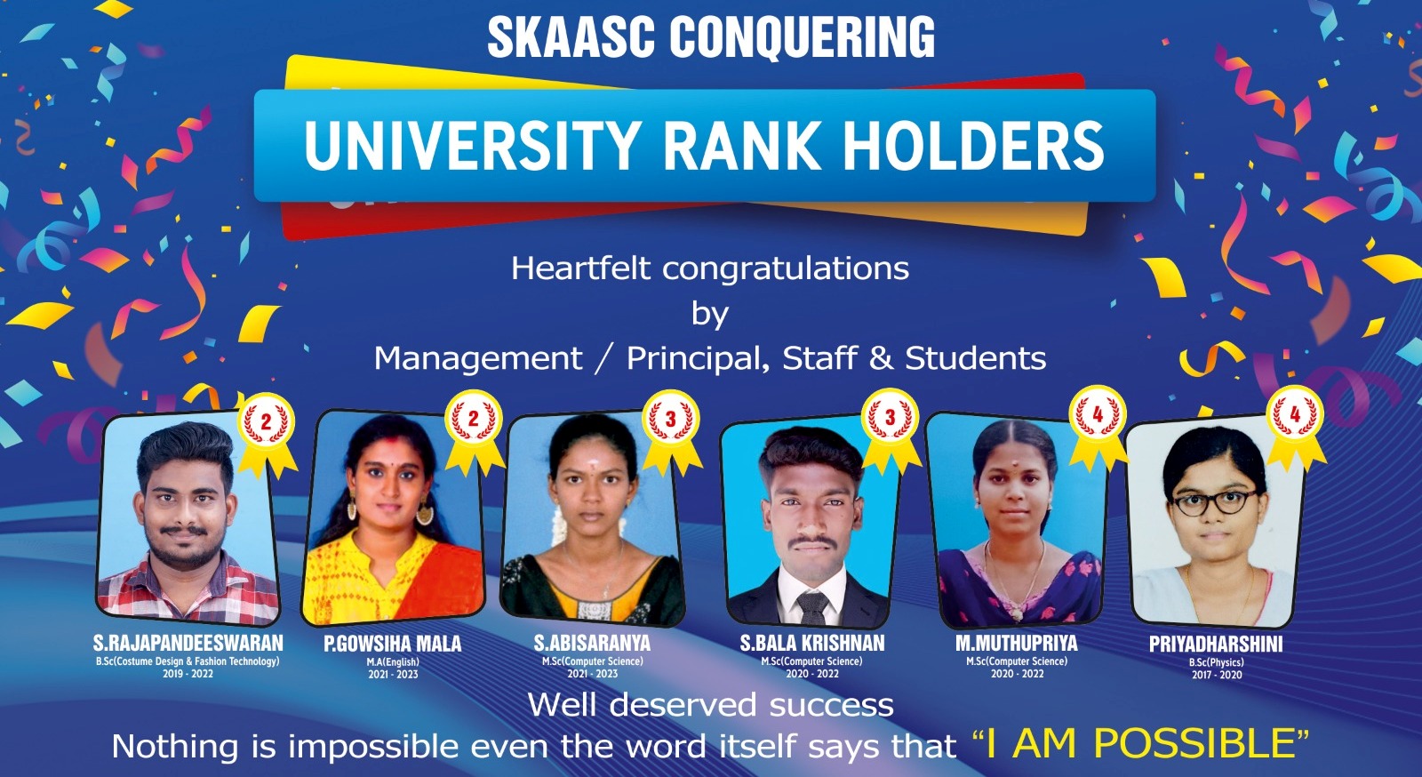 Added one more feather in the crown of SKAASC