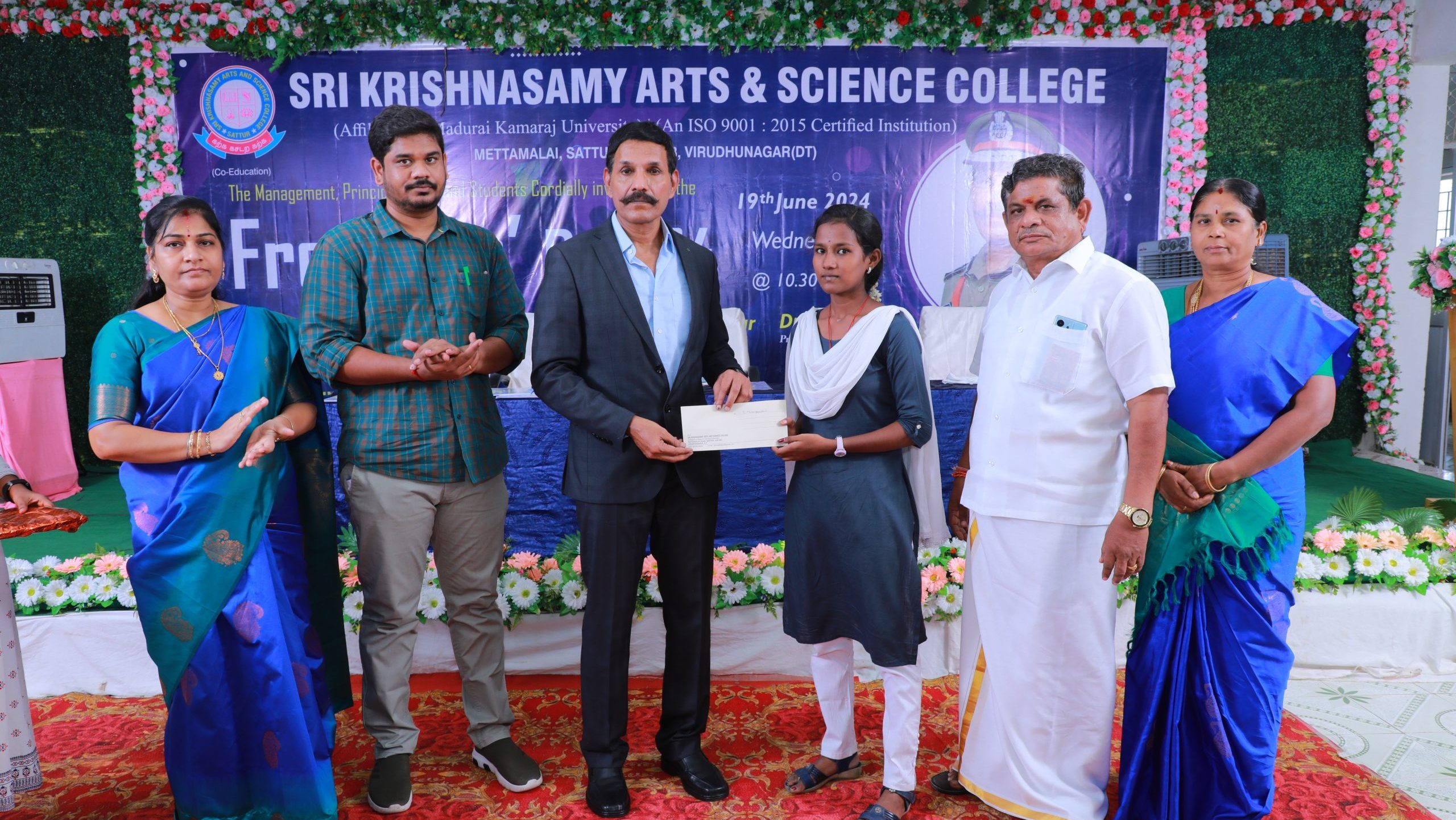 Freshers Day ProgrammeFreshers’ Day – Dr.C. Sylendra Babu, Former DGP